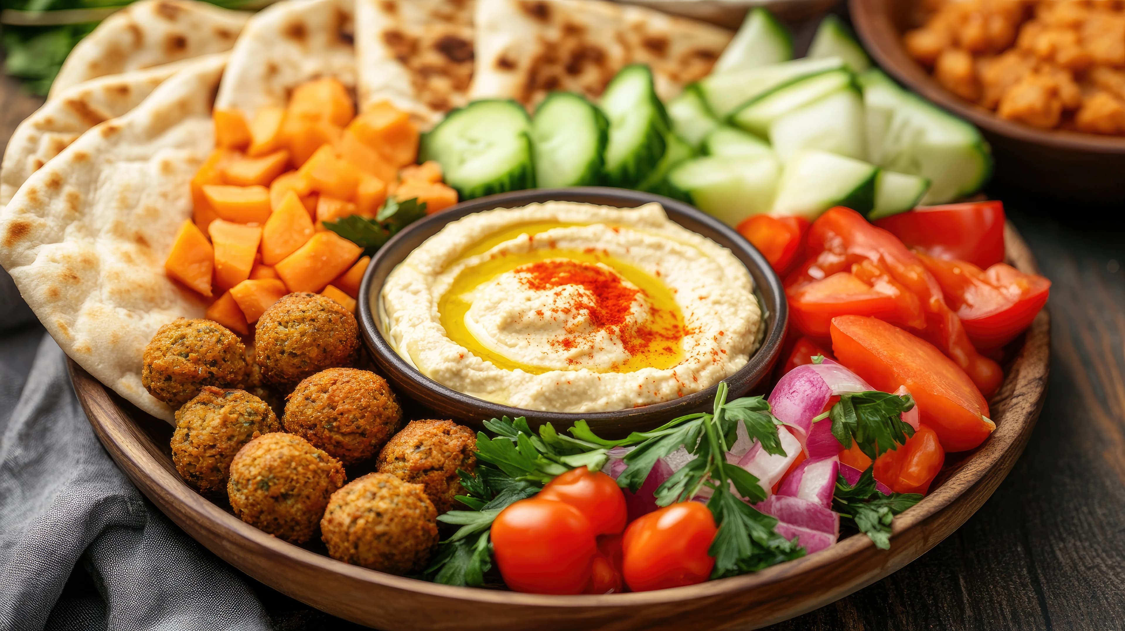 Hummus & Falafel Platter