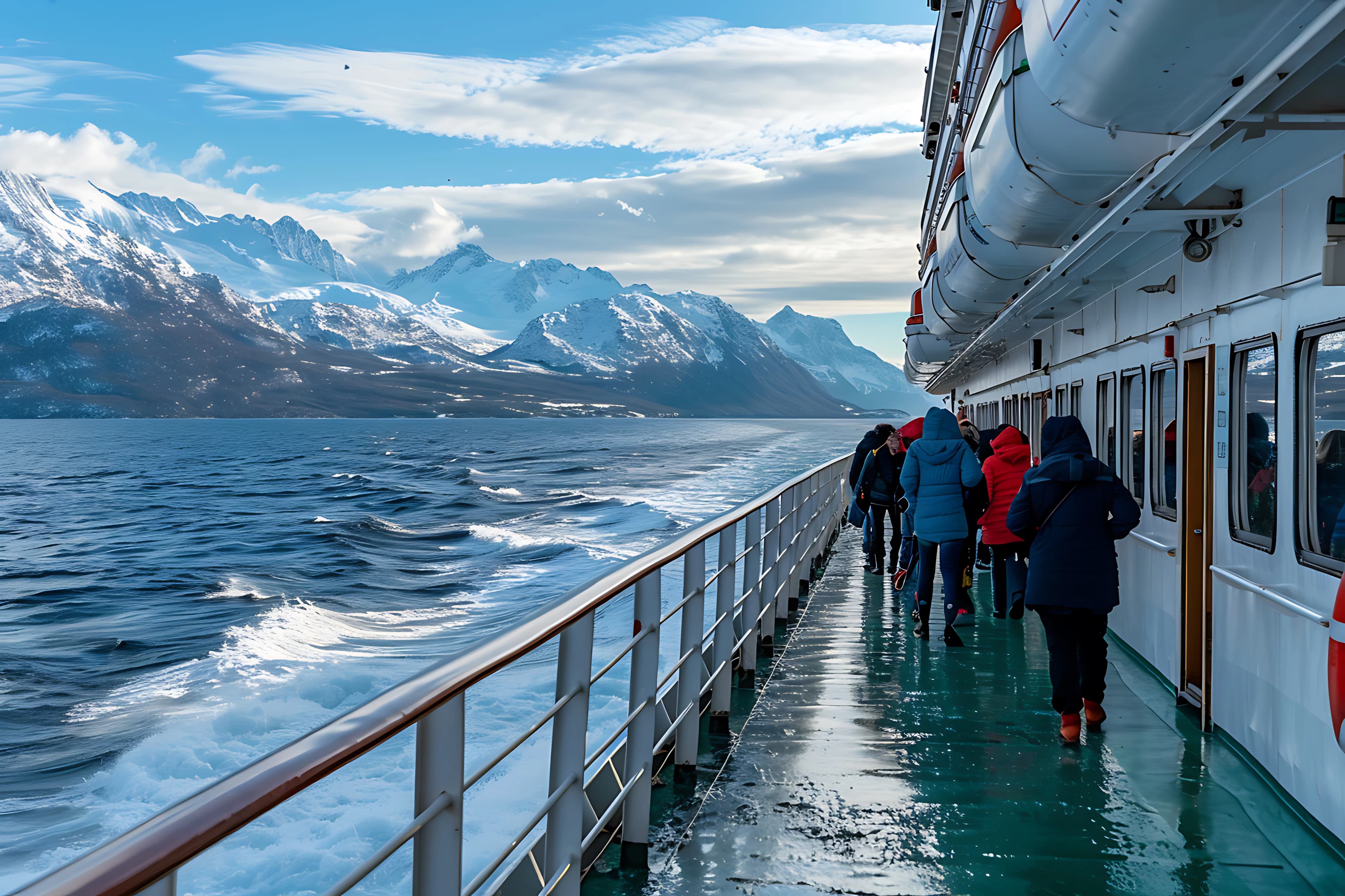 Alaskan Glacier Viewing on Deck